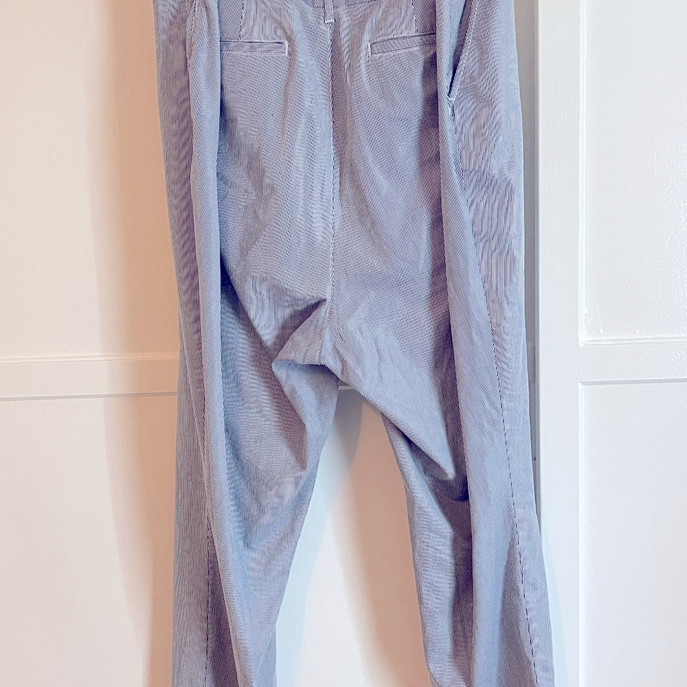 Navy/White Pinstripe Size 24 Tommy Hilfiger Cotton Slacks - Picture 5 of 9